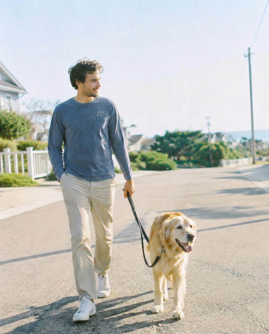 Dog walk in Clear Headed long sleeve